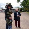 Auntie Glenda Chalker, Peter Read & Spencer at Belgenny Farm, Camden